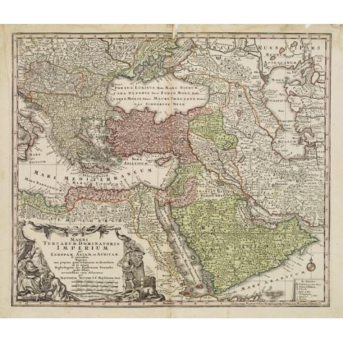 Old map image download for Magni Turcarum Dominatoris Imperium per Europam ..