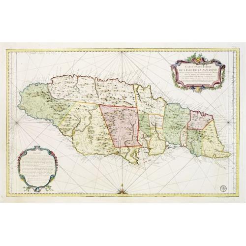 Old map image download for Carte Particuliere De L'Isle De La Jamaique..
