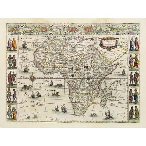 Old map image download for Africae nova descriptio.
