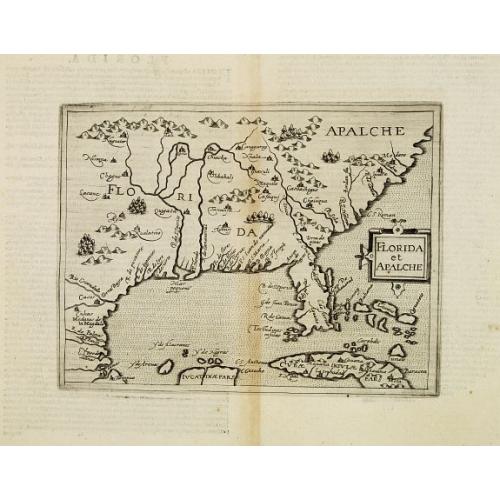 Old map image download for Florida et Apalche.