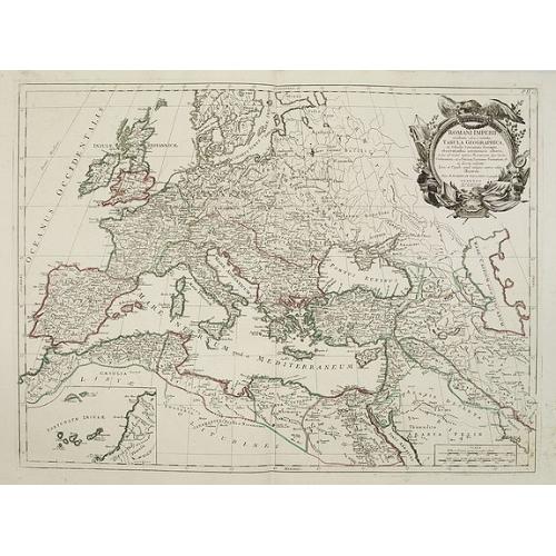 Old map image download for Romani Imperii occidentis .. Tabula Geographica..