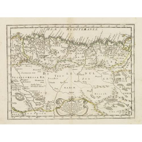 Old map image download for Partie de la Barbarie ou est le royaume d'Alger. . .