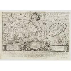 Pianta Geografia delle Isole di Malta, e Gozo della Sagra Religione Gerosolimitana di S. Giovanni delineata, ed incisa in quest anno 1761.