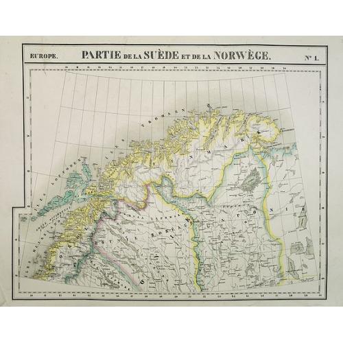 Old map image download for Europe. Partie de la Suède et de la Norwège. N.1.