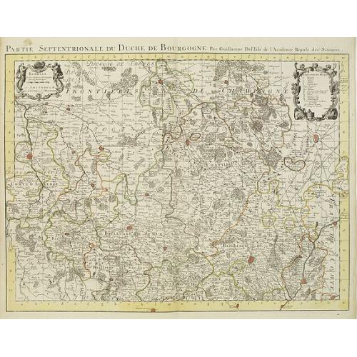 Old map image download for Partie Septentrionale du Duche de Bourgogne . . .