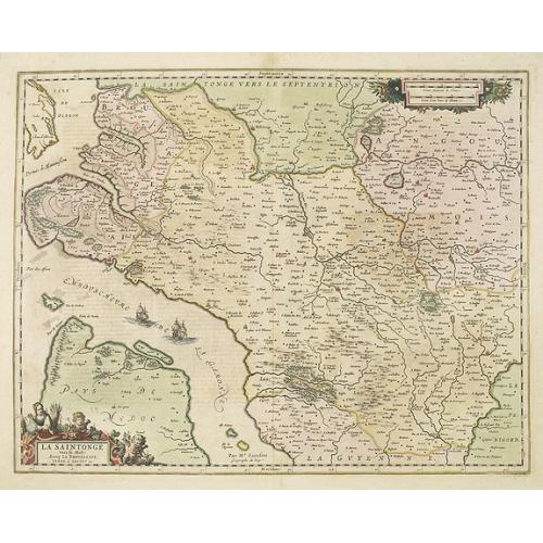 Old map image download for La Saintonge vers le Midy: Avecq le Brouageais, Terre d'Arvert.