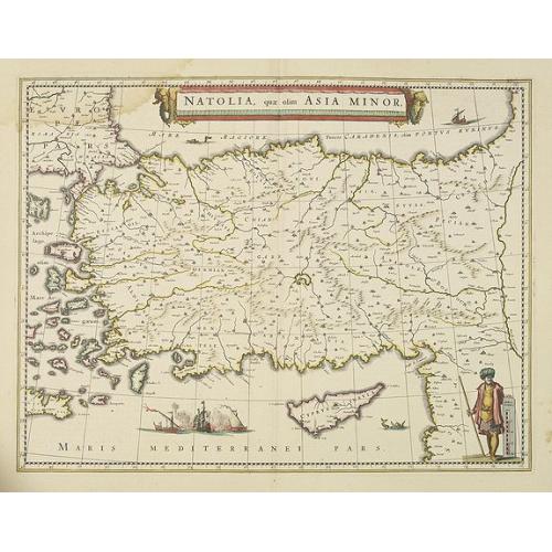 Old map image download for Natolia, quae olim Asia minor.