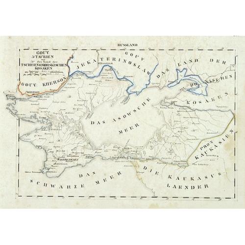 Old map image download for [No title] Russland. Gouv. 31. Taurien und 31a das Land der Tschernomorkischen Kosaken.