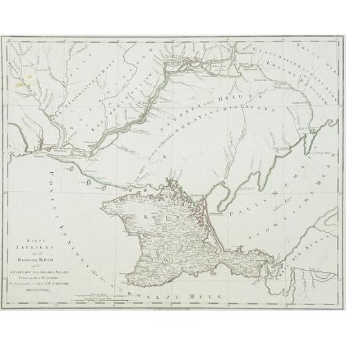 Old map image download for Karte TAURIENS oder der HALBINSEL KRIM und der WESTLICHEN NOGAYISCHEN TATAREI. . .