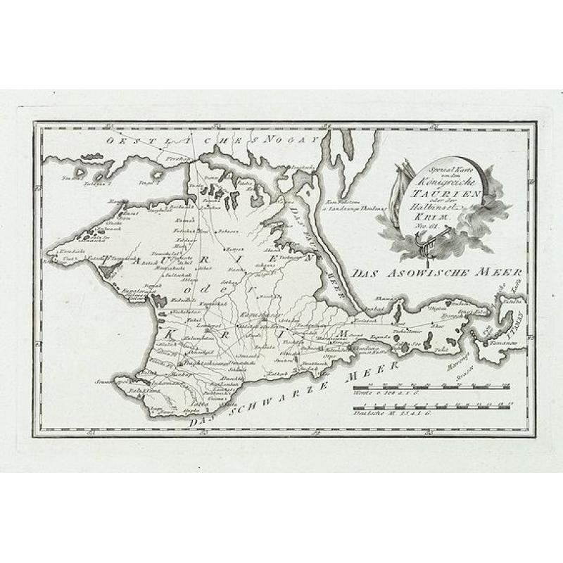 Special karte von dem königreiche Taurien oder der Haldinsel Krim. Nro. 61.