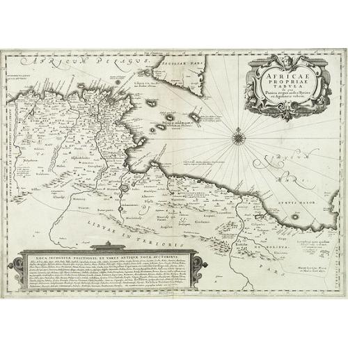 Old map image download for Africae Propriae Tabula. In qua, Punica Regna Vides, Tyrios, et Agenoris Urbem.