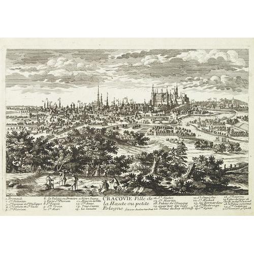 Old map image download for Cracovie Ville de la Haute ou petite Pologne. . .
