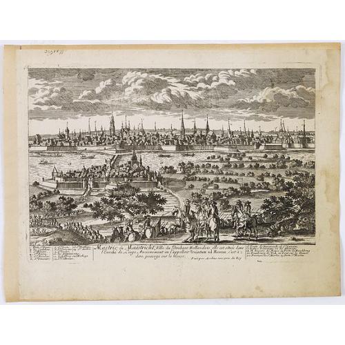 Old map image download for Mastric ou Maëstricht, Ville du Brabant-Hollandois. . .