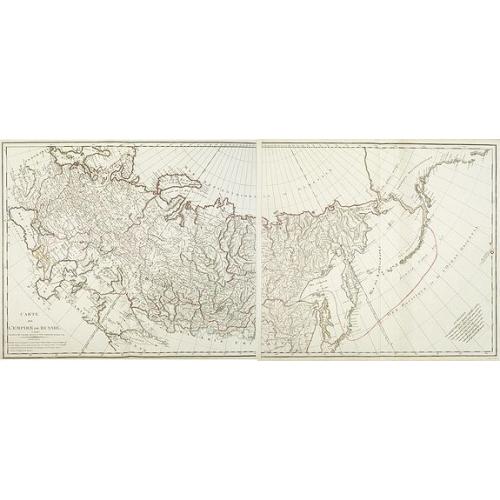 Old map image download for Carte de l'Empire de Russie. (2 maps)