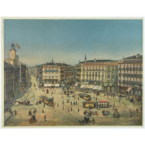 Old map image download for Madrid Puerta Del Sol