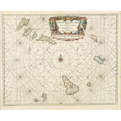 Old map image download for Insulae de Cabo Verde olim Hesperides sive .. Zoute Eylanden.