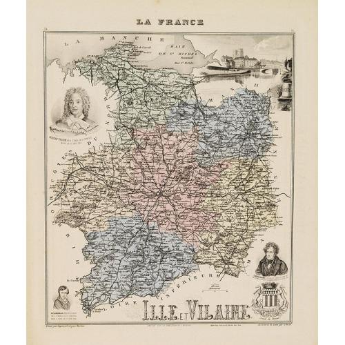 Old map image download for Ille et Vilaine