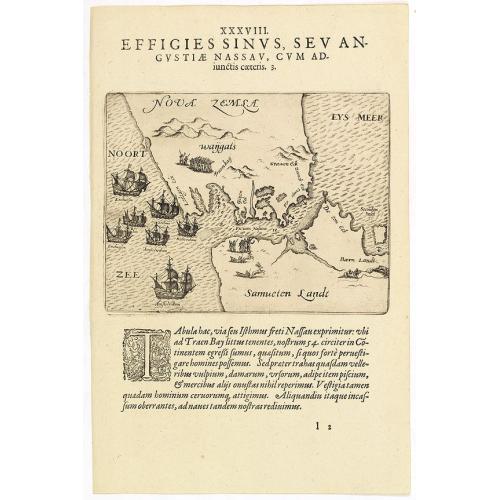Old map image download for XXXVIII. Effigies Sinus, Sev Angustiae Nassau, cum adiunctis caeteris. 3.