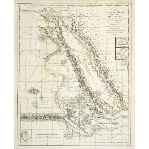Old map image download for Carte du Golphe D'Arabie, Depuis Suez à Bab-el-Mandeb, ..