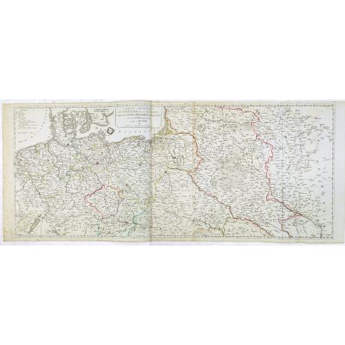 Old map image download for Carte générale du Théâtre de la guerre : comprenant les etats prussiens, la Pologne et tous les pays depuis le Rhin jusqu'en Russie / a Paris 1807 chez Charles Dien, Rue de Jardinet No.13