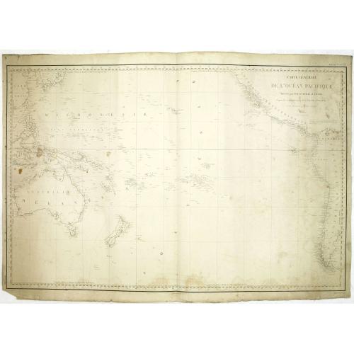 Old map image download for Carte générale de l'océan pacifique. . .
