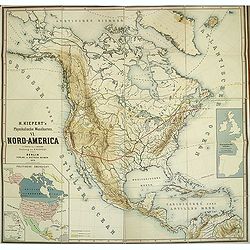 Kiepert's Physikalische Wandkarten. VI. Nord-America.