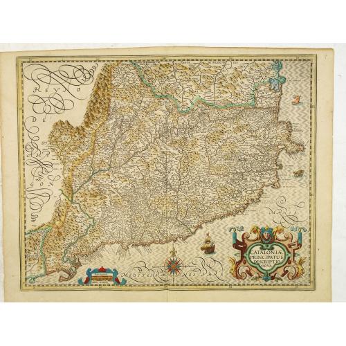 Old map image download for Cataloniae principatus descriptio nova.