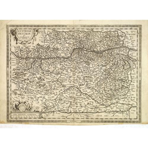 Old map image download for Austriae Descrip. Par Wolfganum Lazium.
