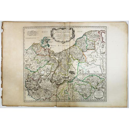 Old map image download for Partie septentrionale du cercle de Haute Saxe [...] Brandebourg.