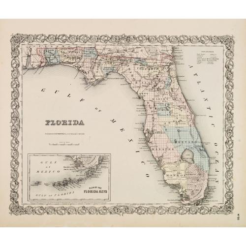 Old map image download for FLORIDA.