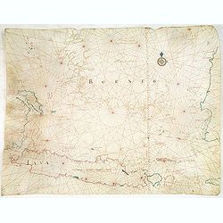 [Manuscript chart on vellum of the Java Sea]