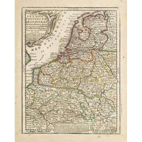 Old map image download for Les XVII Provinces Des Pays Bas..