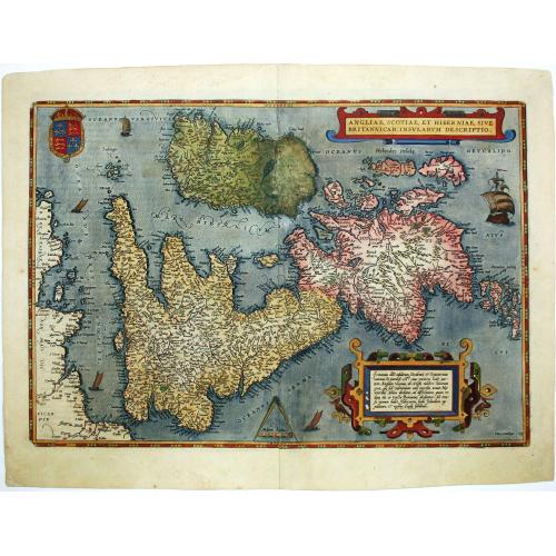 Old map image download for Angliae, scotiae, et Hiberniae, sive Britannicar insularum.