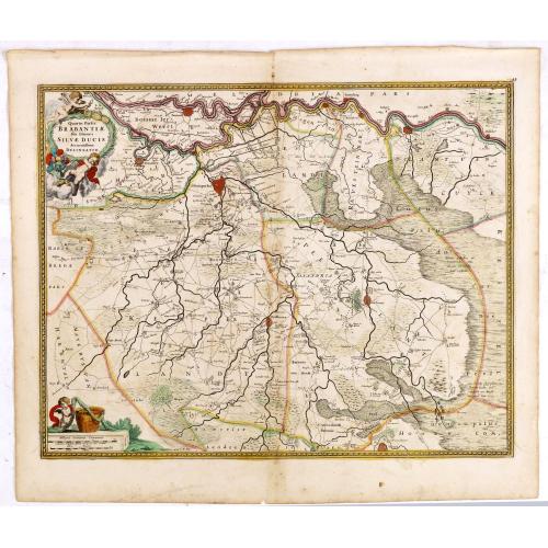 Old map image download for Quartae Partis Brabantiae seu Ditionis Silvae Ducis...