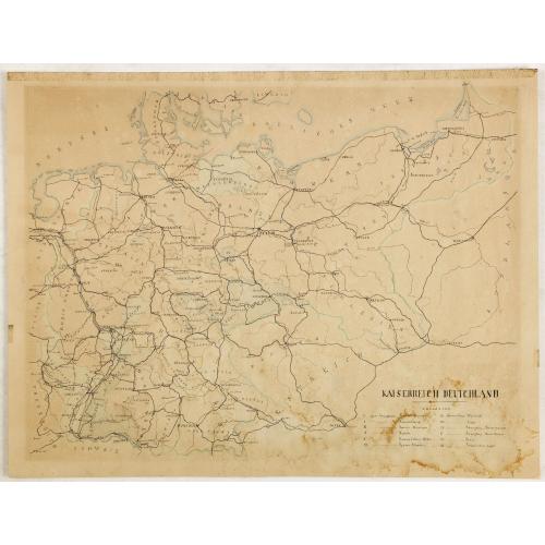 Old map image download for Kaiserreich Deutschland.