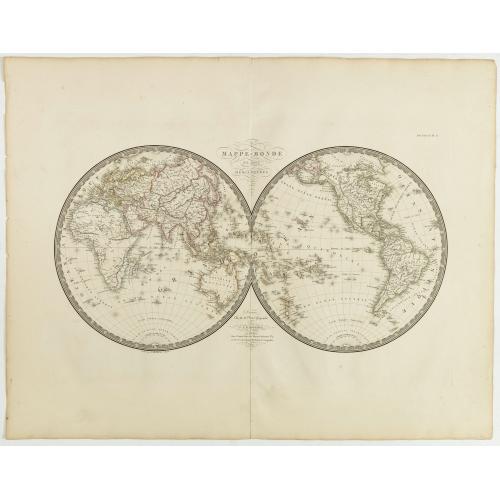 Old map image download for Mappe-Monde en deux Hemisphere cartes.