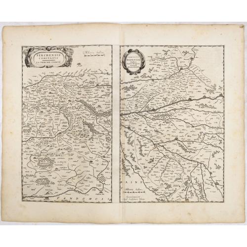 Old map image download for Perchensis Comitatus. Le Perche Comte [together with] Comitatus Blesensis, Auctore Ioanne Temporio. Blaisois.