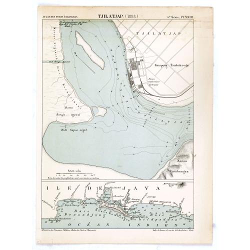 Old map image download for Tjilatjap (1888)