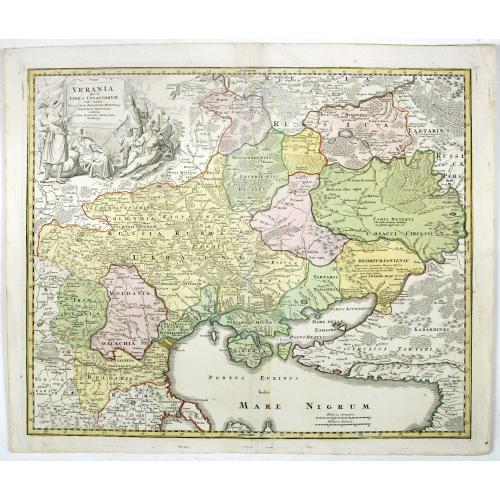 Old map image download for Ukrania quae et Terra Cosaccorum. . .