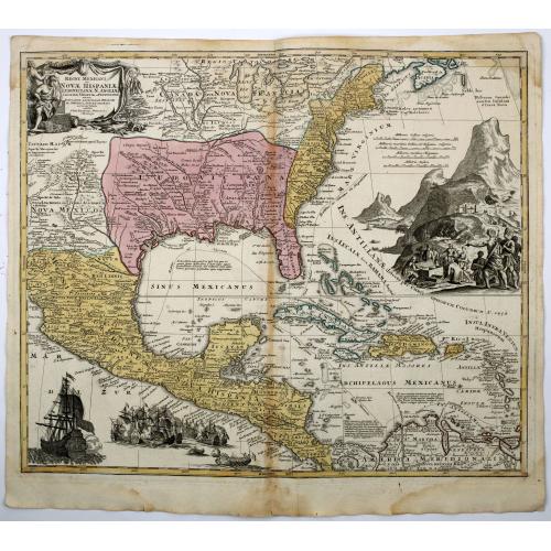 Old map image download for Regni Mexicani seu Novae Hispaniae, Floridae, Novae ..
