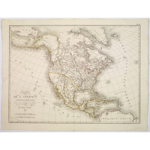 Old map image download for Carte de L'Amerique Septentrionale. . .