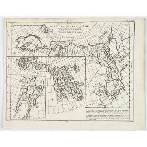 Old map image download for Nouvelle representation des cotes nord et est de l'Asie. . .