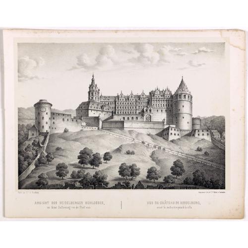 Old map image download for Ansicht der Heidelberger Schlosses. . .