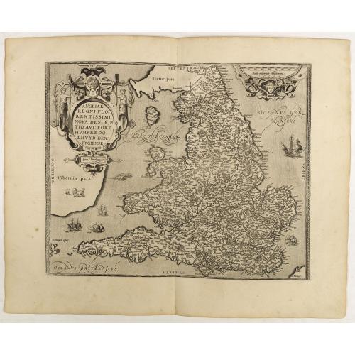 Old map image download for Angliae Regni florentissimi nova descriptio..