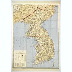 Official War map of Korea.