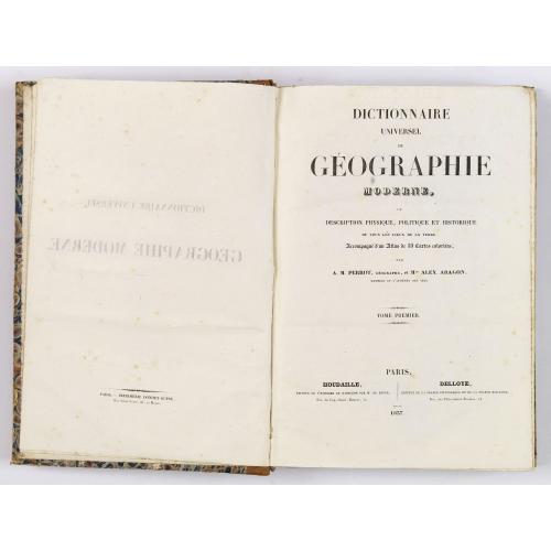 Old map image download for Dictionnaire Universel de Geographie Moderne, Description Physique, Politique et Historique. . .