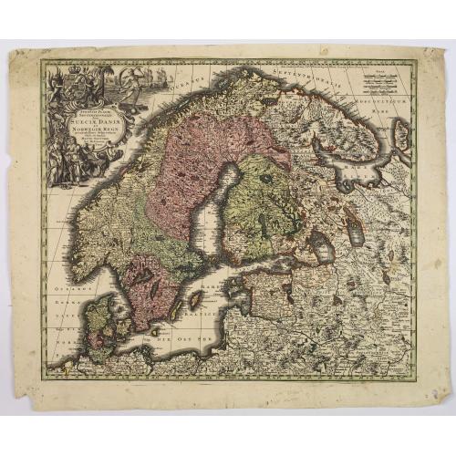 Old map image download for Synopsis Plagae, Septentrionalis sive Sueciae Daniae, et Norwegiae Regn . . .