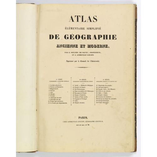 Old map image download for Atlas elementaire simplifie de geographie ancienne et moderne.