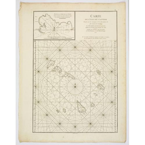 Old map image download for Carte des Isles du Cap-Verd. . .