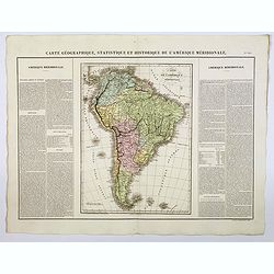 Carte Geographique, Statistique et Historique de l'Amerique Meridionale.